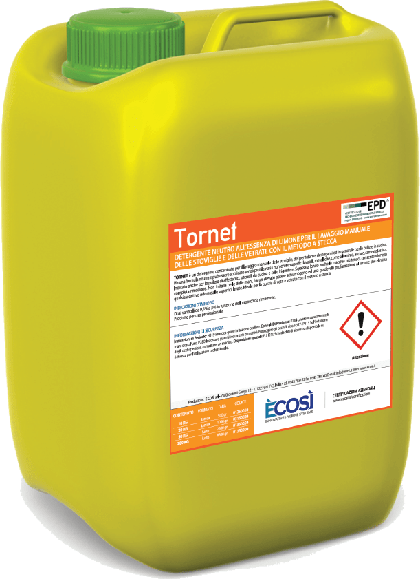 tornet Detergente neutro lavaggio manuale stoviglie