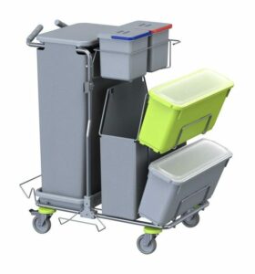 Carrello SMART 3 Top Inox AISI 304 con sistema di lavaggio frange pre-impregnate