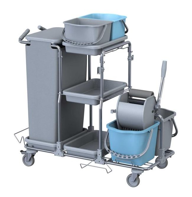Carrello SMART 6 Top Inox AISI 304 con pressa Monoroll