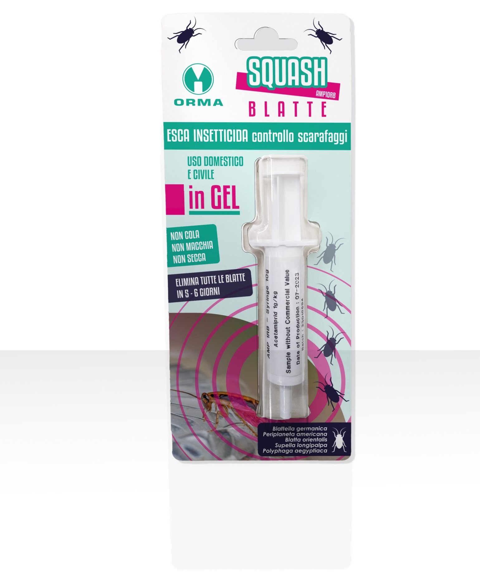 SQUASH BLATTE SIRINGA GEL INSETTICIDA da 10 gr