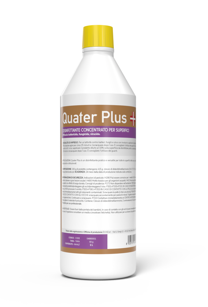 Quater Plus Disinfettante e detergente concentrato
